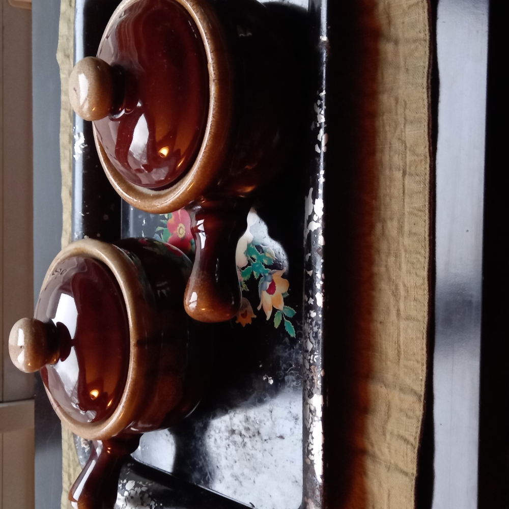 Vintage French onion soup bowls.